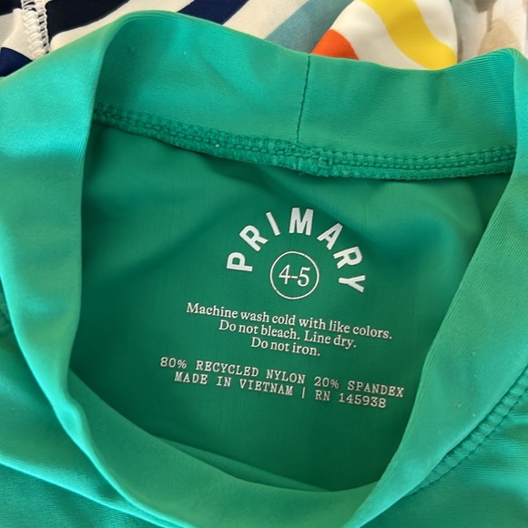 Two sun shirts/swim shirts from Primary, size 4-5 - Picture 2 of 5